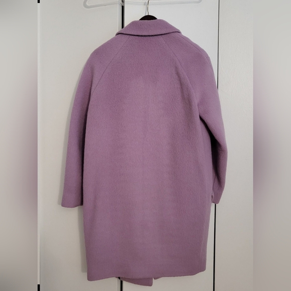 Women's Lilac Wool Coat Coach - Picture 3 of 5